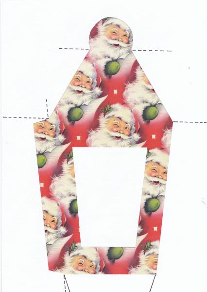 .Christmas Lanterns 01 - Santa 2 - 6 Sizes to Download