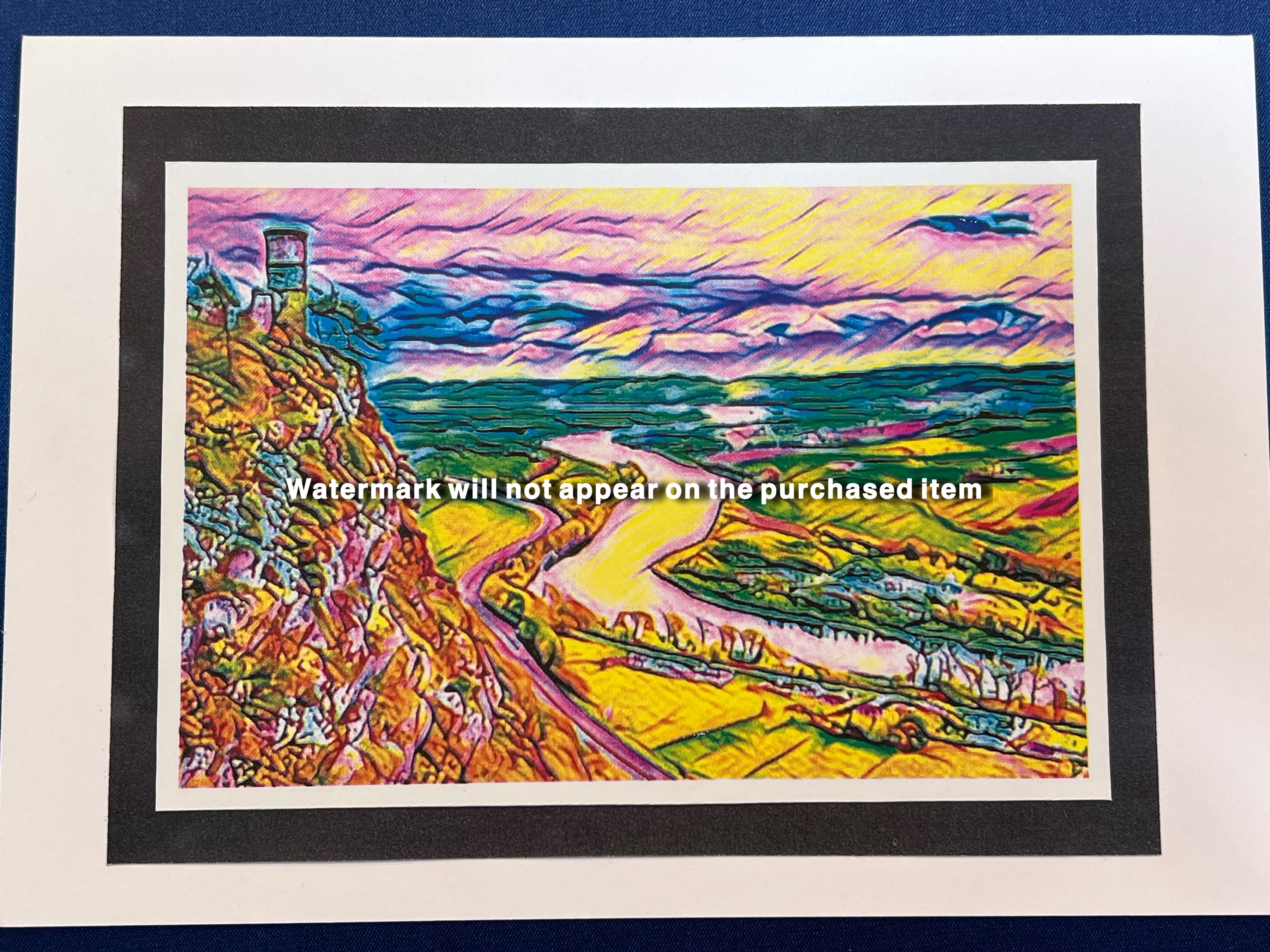  07 A5 Landscape Card -- Kinnoull Hill View