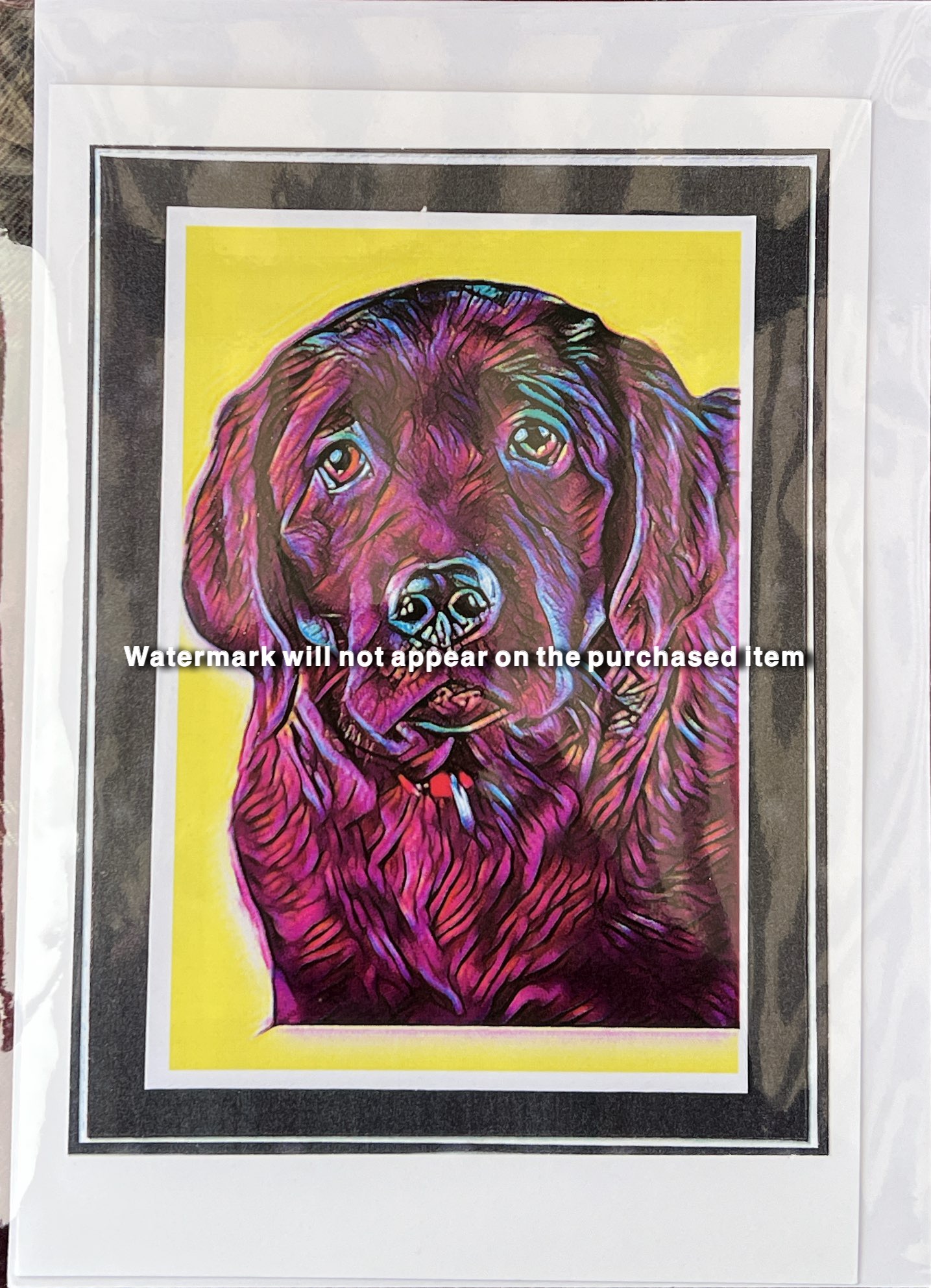 A5 Portrait Card -- Black Labrador What 