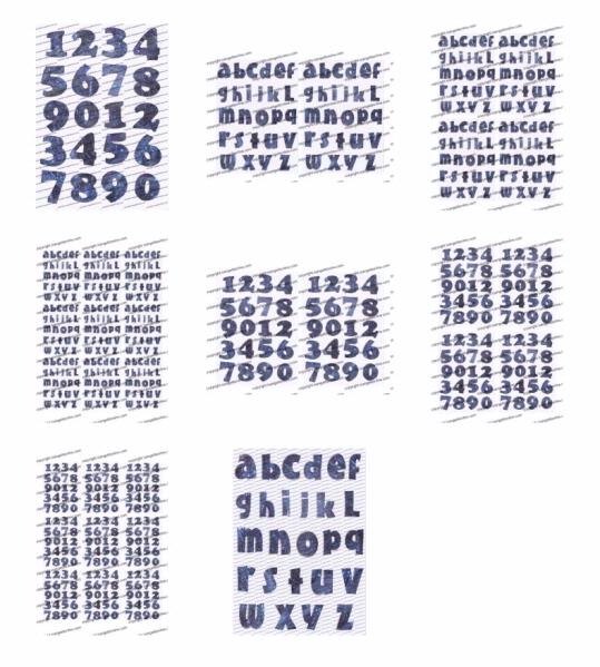 Blue Sparkle Letters/Numbers - 8 Pages DOWNLOAD