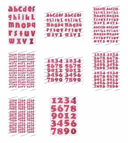 Red Sparkle Letters/Numbers - 8 Pages DOWNLOAD