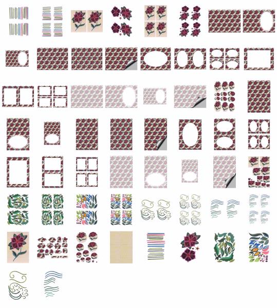 Big Bright Flowers Set 06 - 58 x A4 Pages to DOWNLOAD