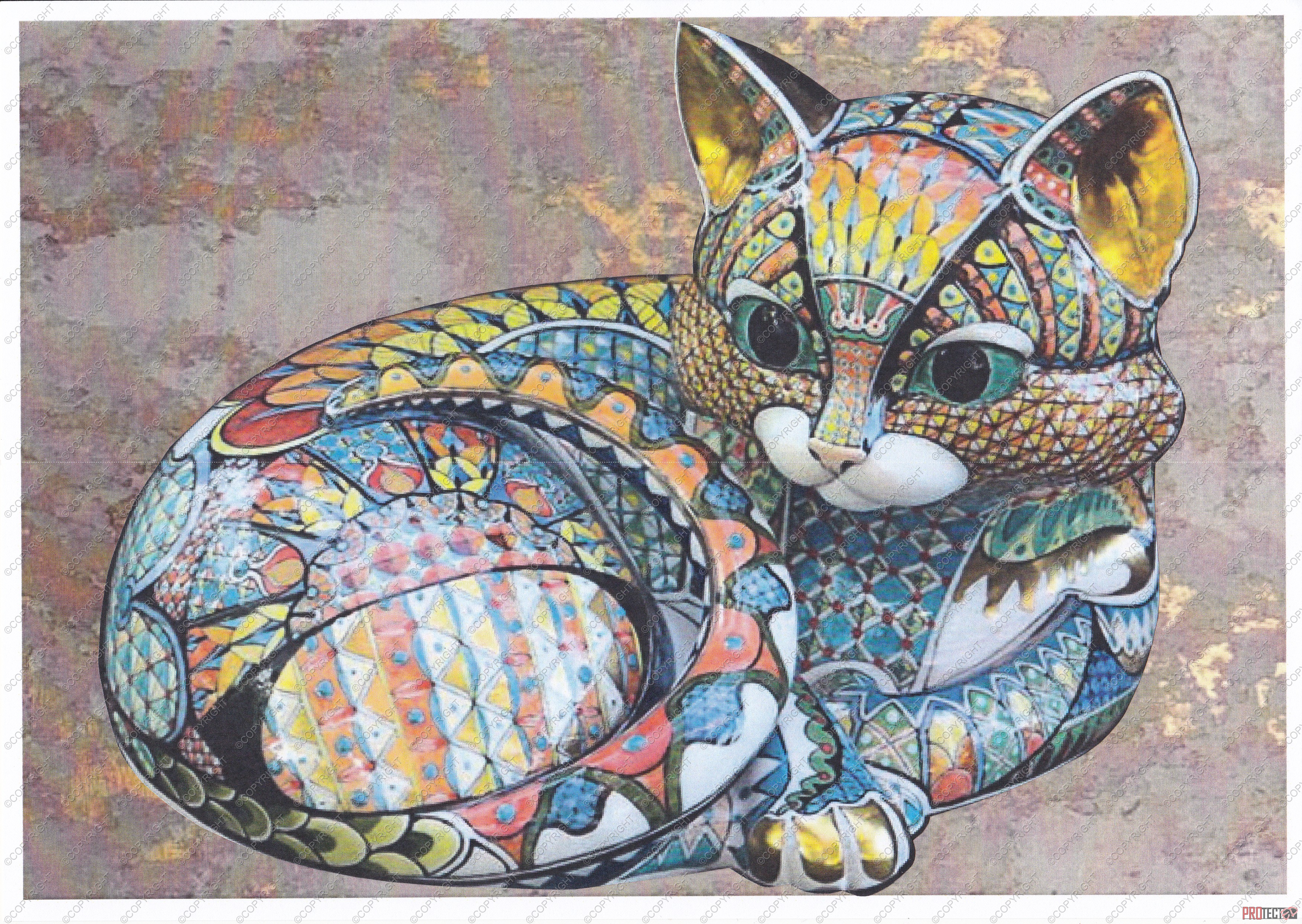 Ceramic Effect Cat Set 06 - 70 Pages to Download