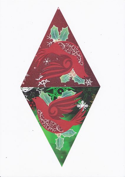 Christmas Bunting Dove Set - 5 x A4 Pages to Download