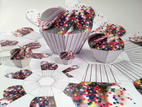 Printable Cupcake Template Set 08 - 19 Templates to Download