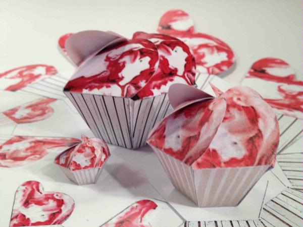 Printable Cupcake Template Set 14 - 19 Templates to Download