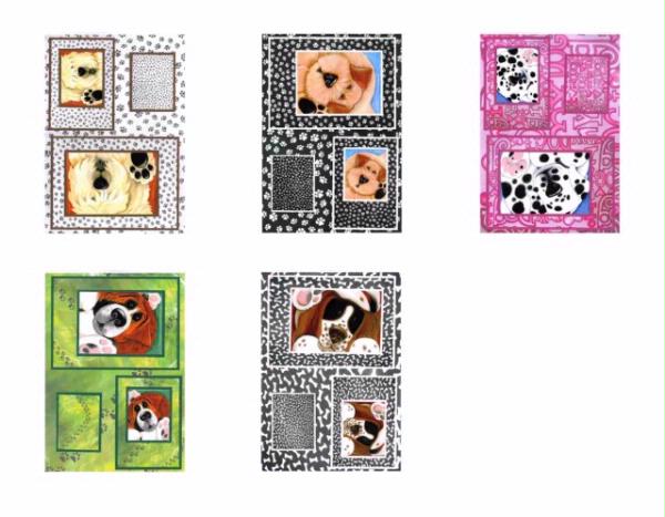 Cute Dogs Toppers - 5 Topper sheets to DOWNLOAD