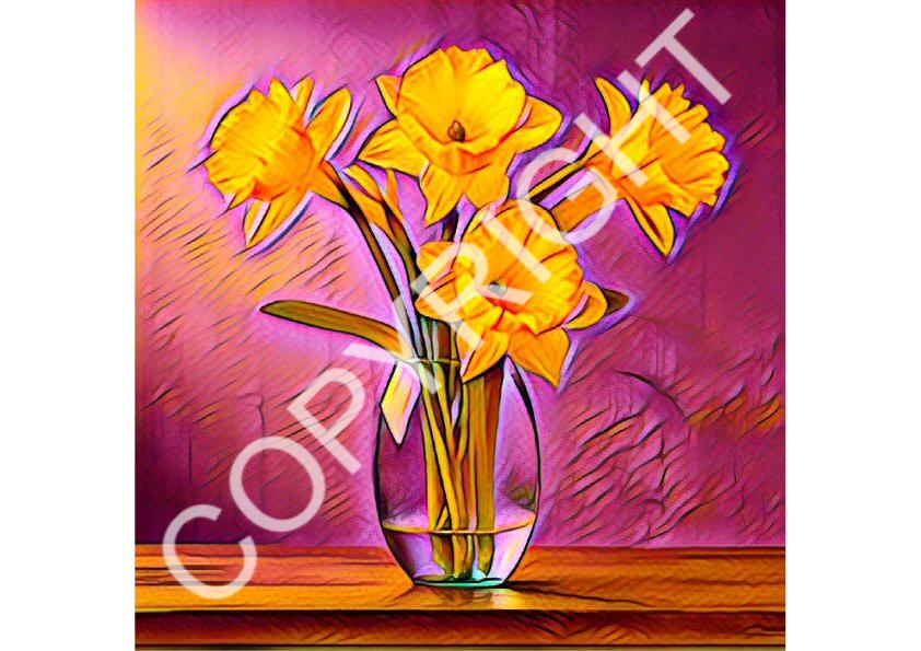 Daffodil Scenes Set 03 - 32 Stunning Pages in 6 sizes to download