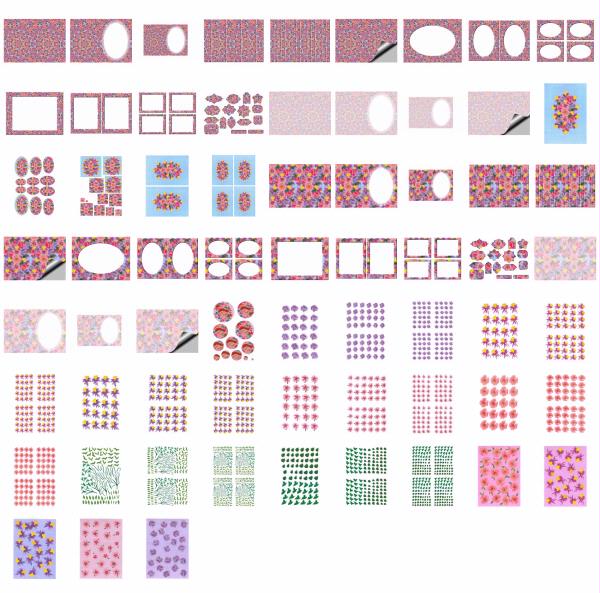 Dots Heirlooms Summer Stitch Set 08 - 66 x A4 Pages <b>DOWNLOAD