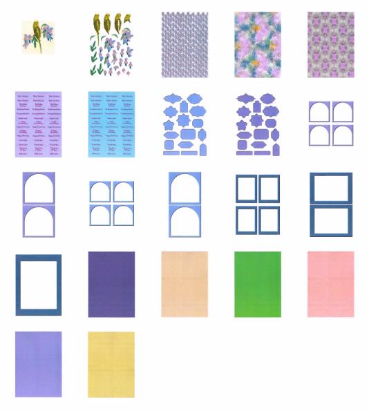 Dot's Heirlooms Budgie Set 1 - 22 x A4 Sheets <b>DOWNLOAD