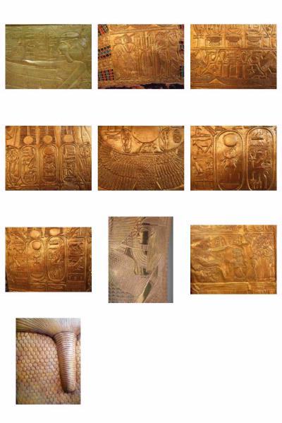 Egyptian Golden Background Papers - 10 Pages to DOWNLOAD