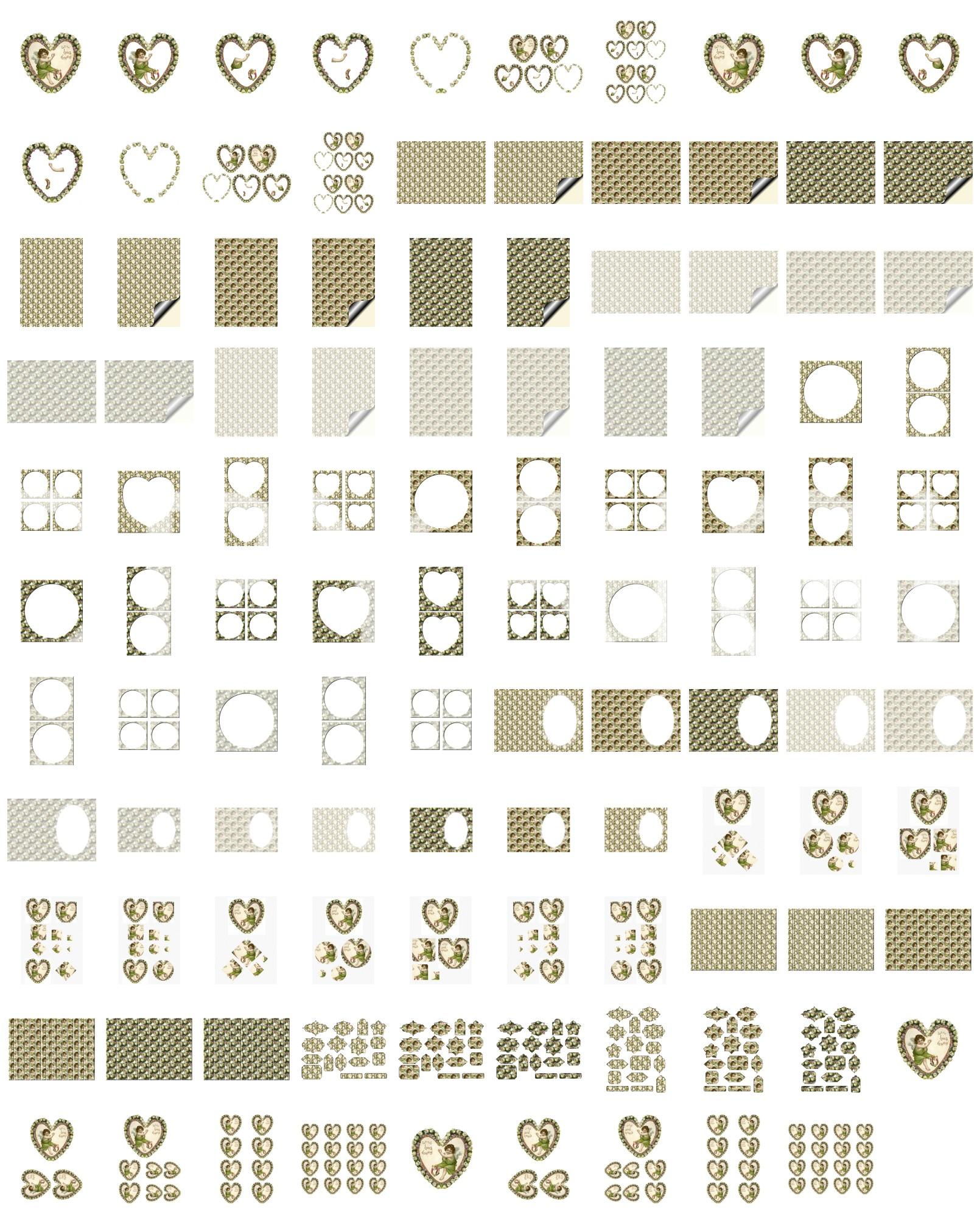 Elegant Hearts Set 09 - 109 pages to DOWNLOAD