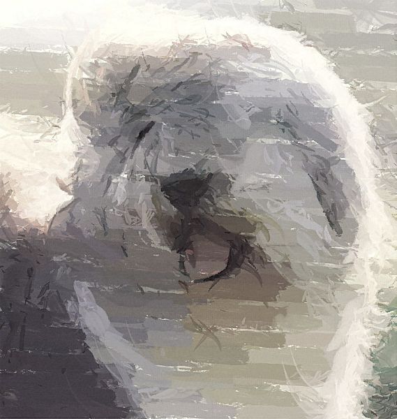 Hand Painted Effect Old English Sheepdog - 19 Sheets to Download