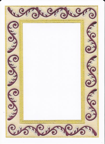 Embroidered Effect Frame 02 - 12 Pages to Download