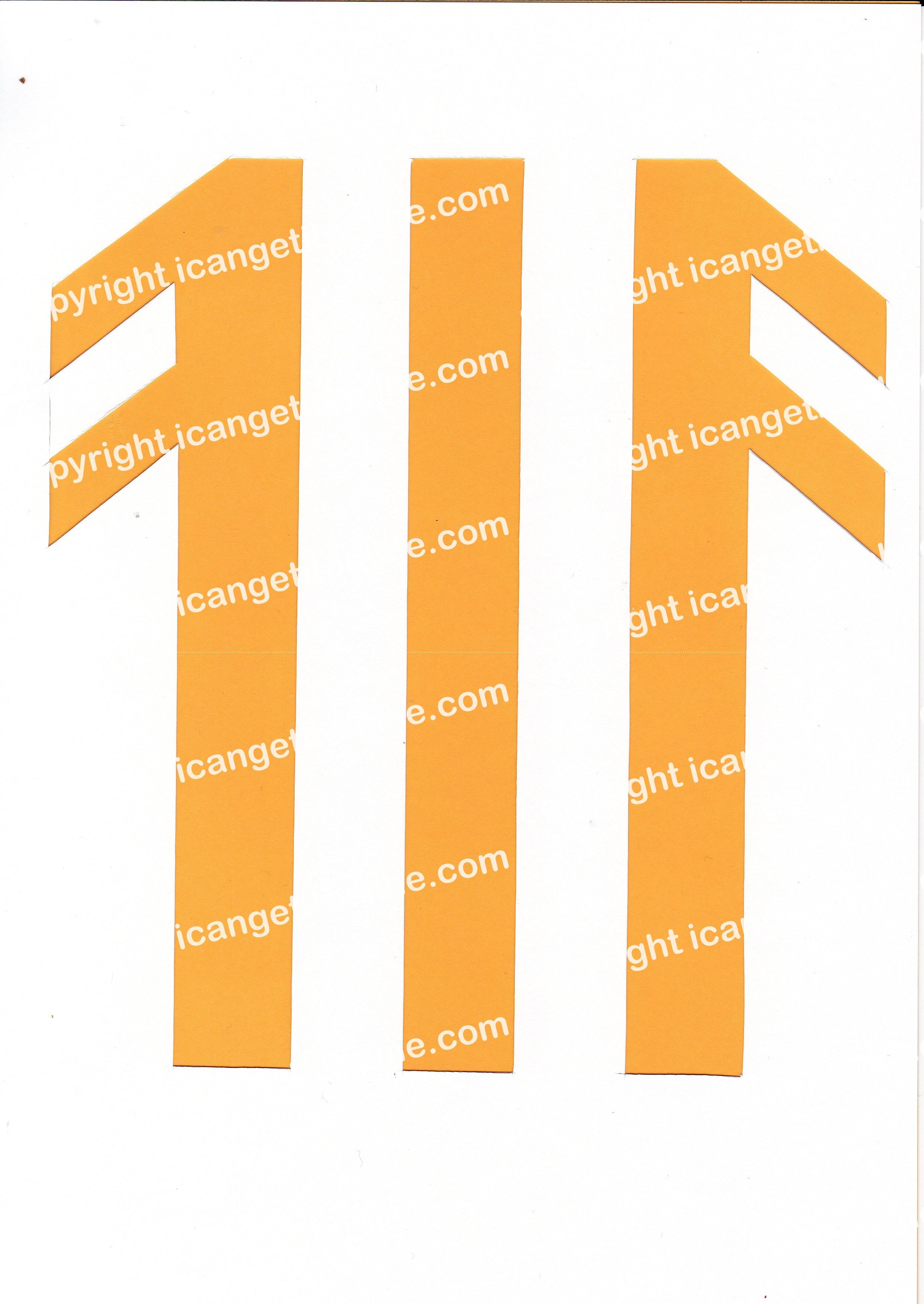 Football Set - Yellow and White Vertical Strip - <B>WATERMARK NOT ON PURCHASED SET</B> 300 Pages to Download