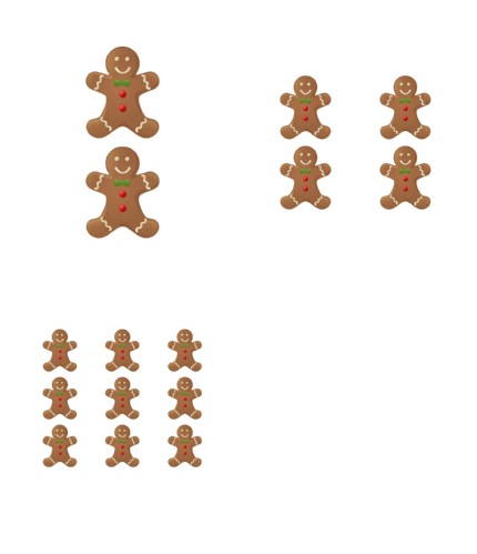 Gingerbread Set - 4 x A4 Pages to Download