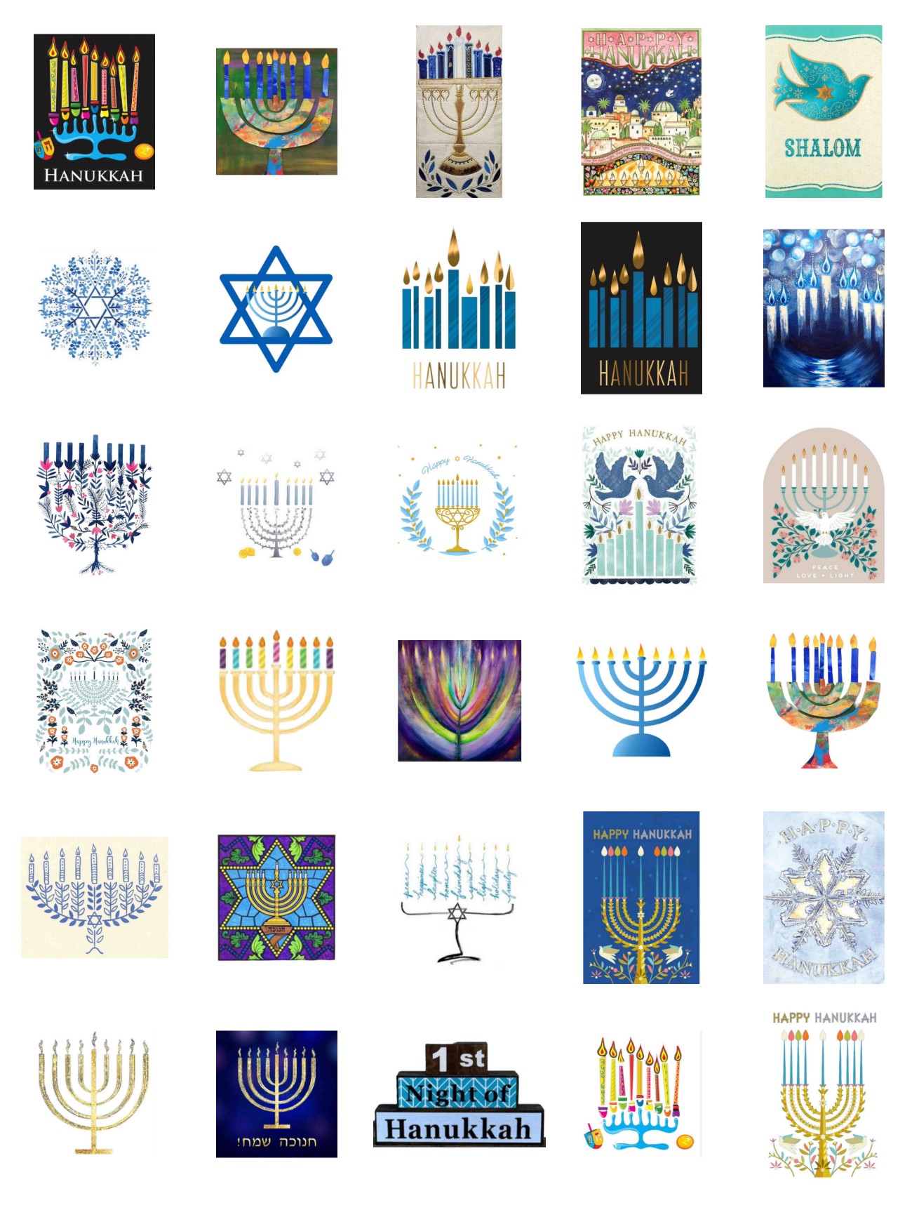 Hanukkah Bumper Set - 30 Sets for you to download