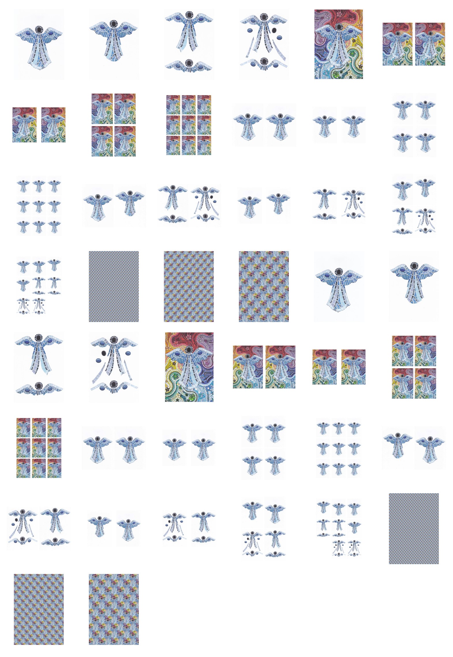 Angel Mosaic Set 03 - 44 Pages to Download