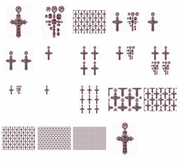 Jewel Cross Set - 22 Pages to Download