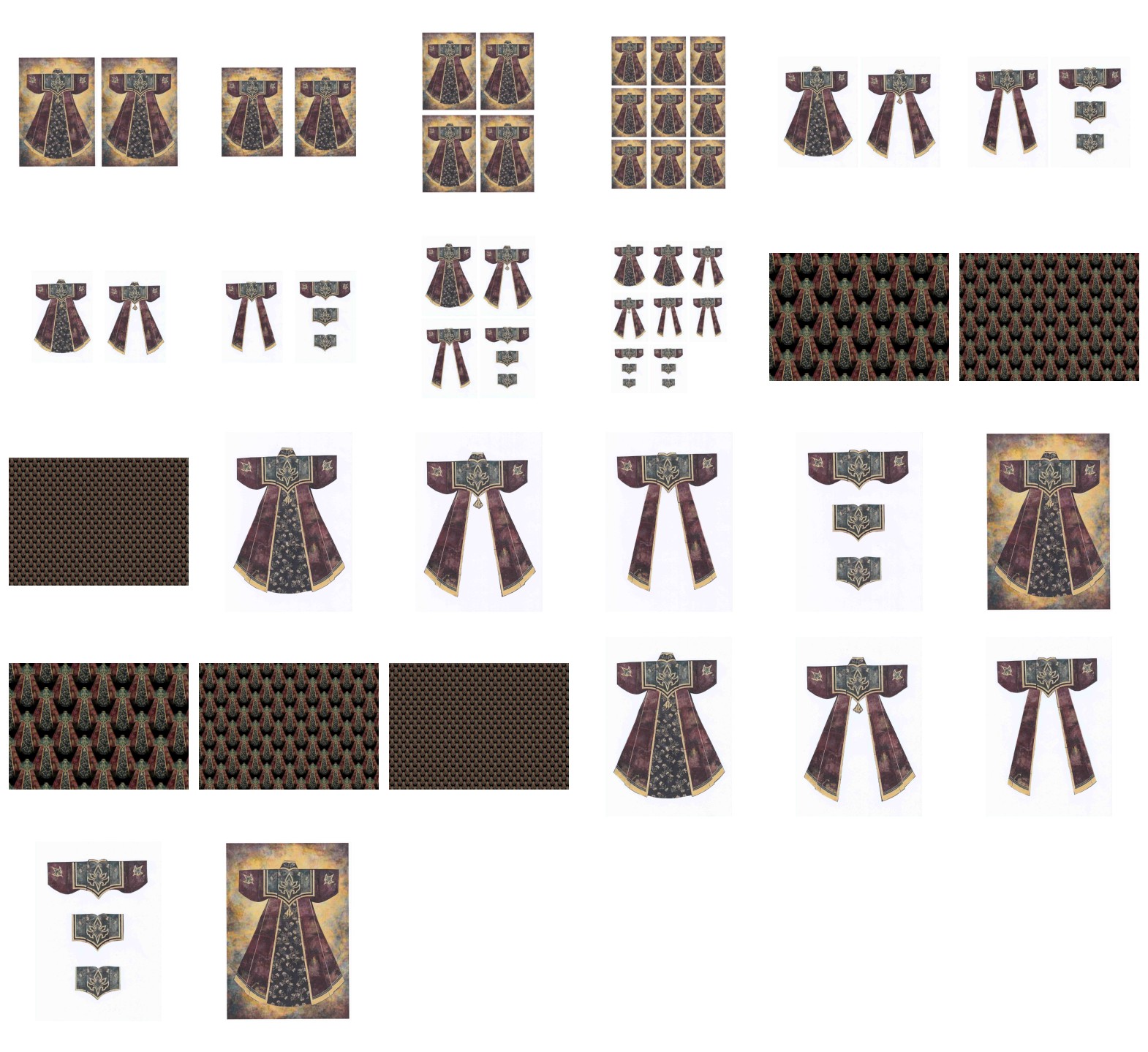 Kimono Set 07 Download - at least 24 Pages