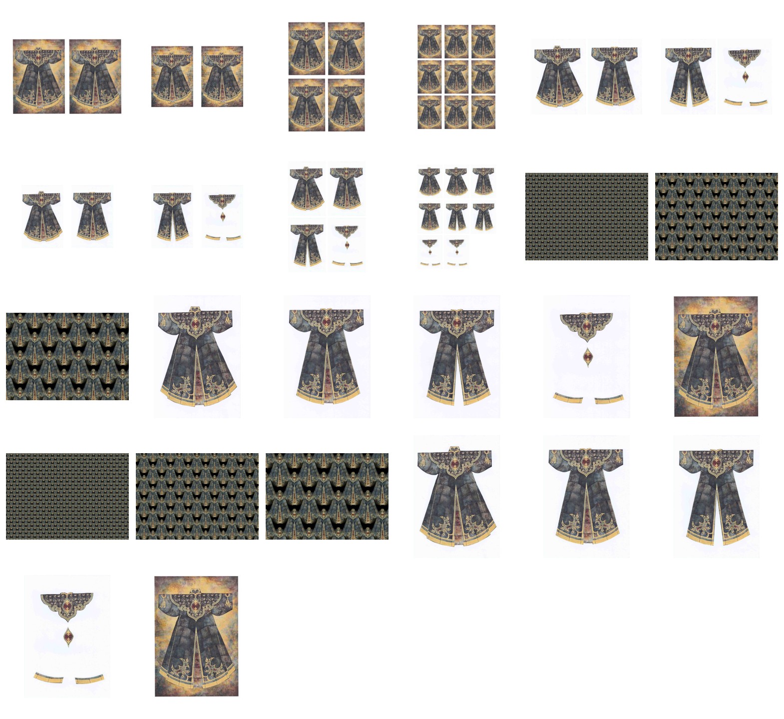 Kimono Set 08 Download - at least 24 Pages