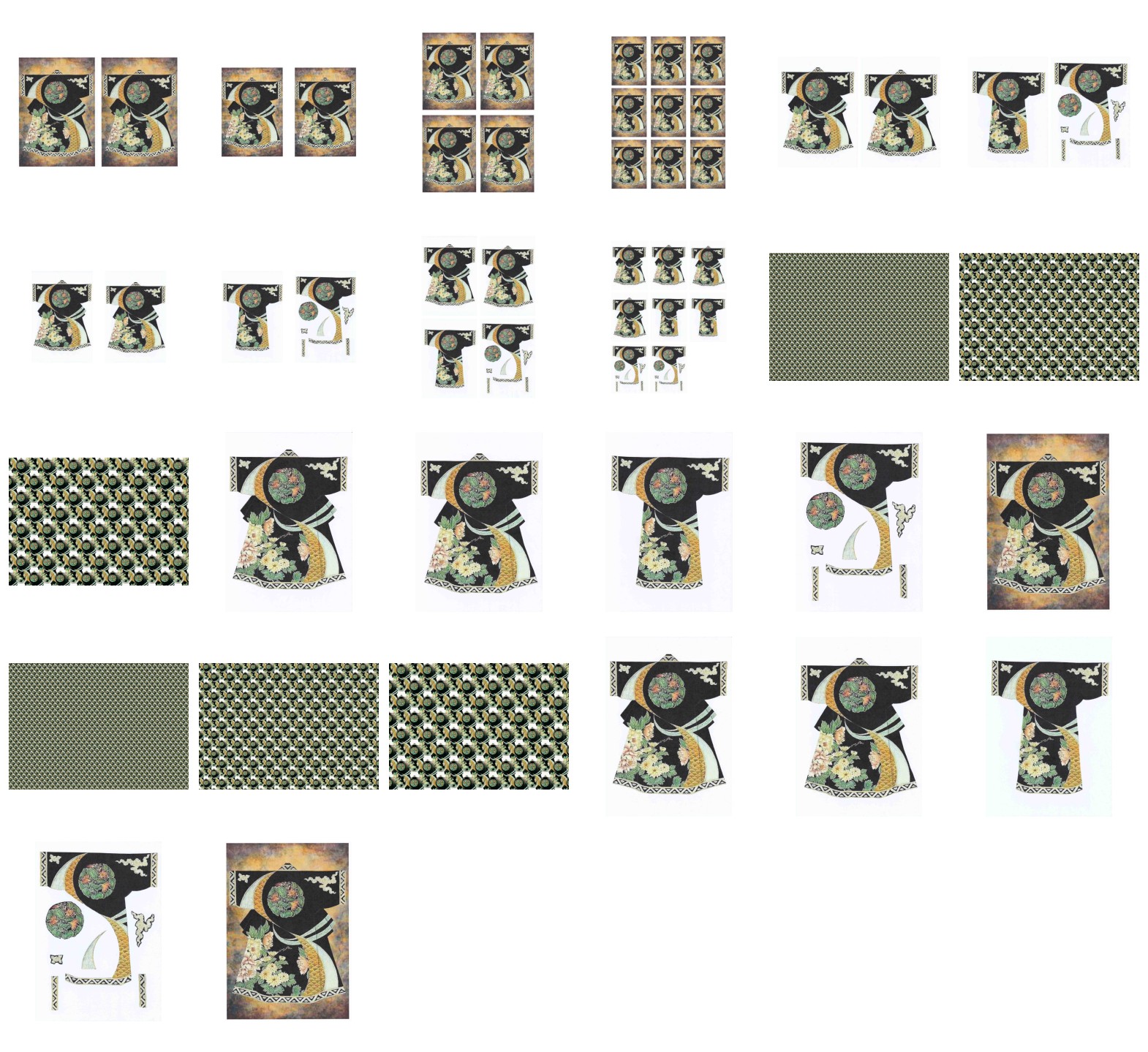 Kimono Set 16 Download - at least 24 Pages