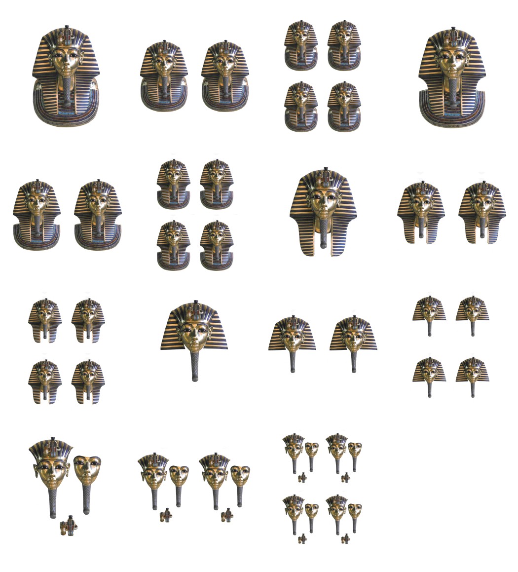 Tutankhamin 3D Set - 15 Pages to DOWNLOAD