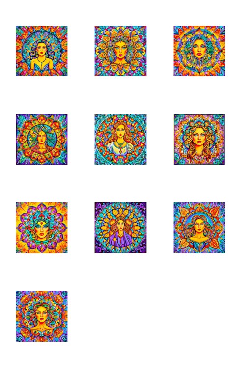 Lady Mandala Tea Bag Sets - ALL 10 SETS 440 Pages to Download