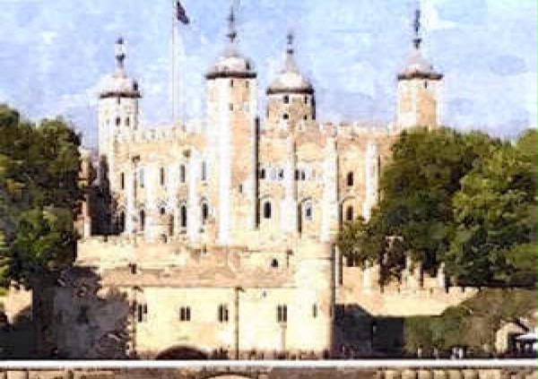 Hand Painted Effect London Tower of London Download Set - 31 Sheets