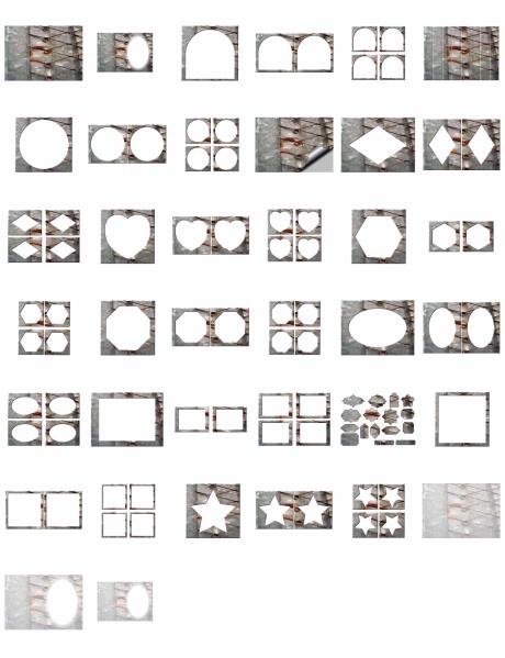 Metal Effect Papers Set 01 Download - 38 x A4 Pages