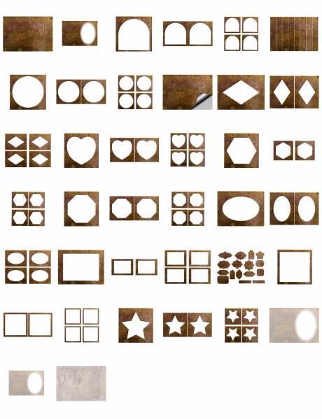 Metal Effect Papers Set 02 Download - 38 x A4 Pages