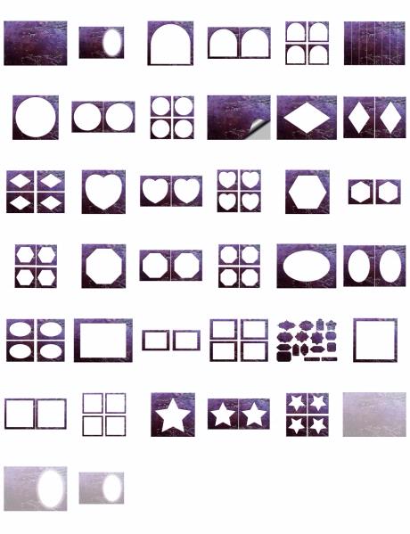 Metal Effect Papers Set 03 Download - 38 x A4 Pages