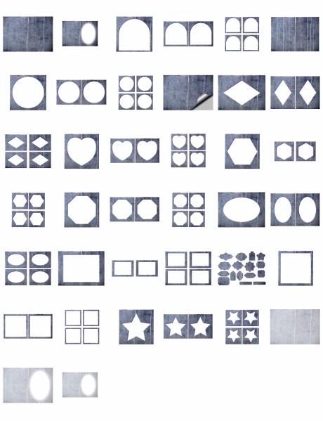Metal Effect Papers Set 04 Download - 38 x A4 Pages
