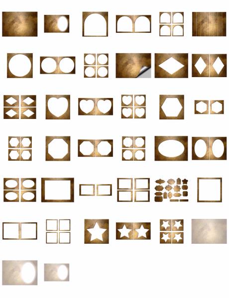 Metal Effect Papers Download Set 05 - 38 x A4 Pages