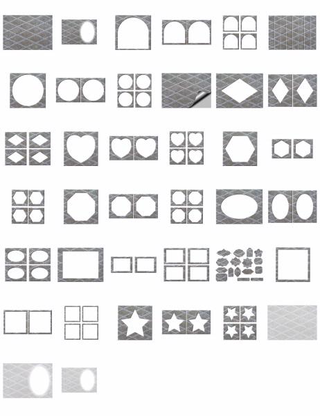 Metal Effect Papers Set 10 Download - 38 x A4 Pages