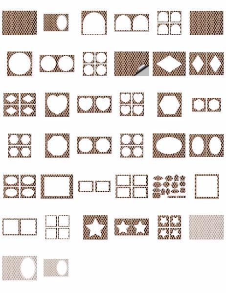 Metal Effect Papers Set 11 Download - 38 x A4 Pages