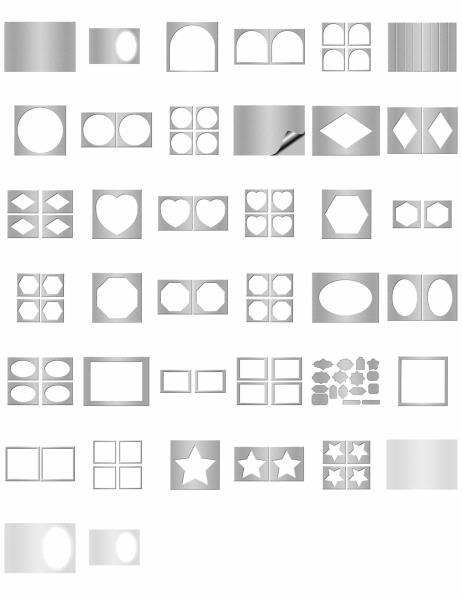 Metal Effect Papers Set 06 Download - 38 x A4 Pages