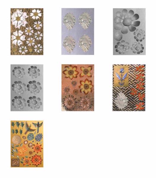 Metal Effect Embellishments - 7 x A4 Pages to DOWNLOAD