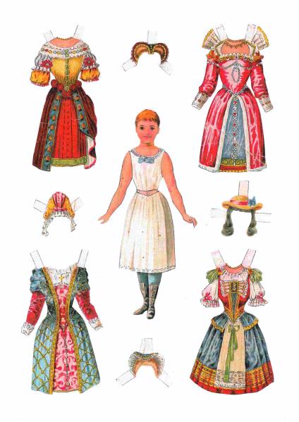 Mix and Match Paper Doll - 2 x A4 Pages to Download