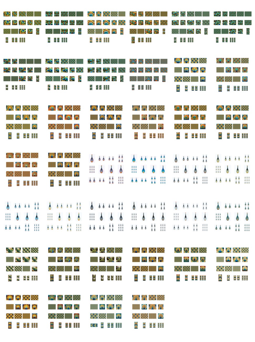 BUMPER Peacock Collection - 660 Pages to Download