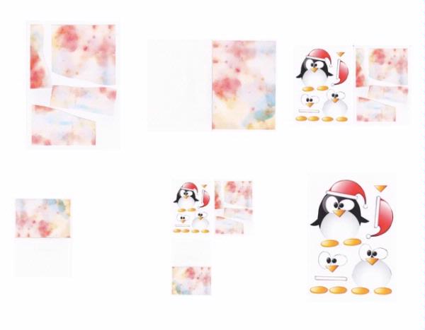 Penguin Card Project No 1 - 6 x A4 Pages to Download