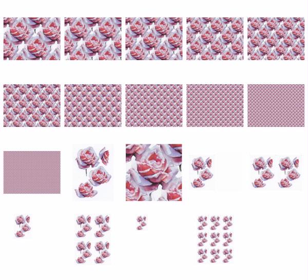 Pink Rose Set - 19 x A4 sheets to DOWNLOAD