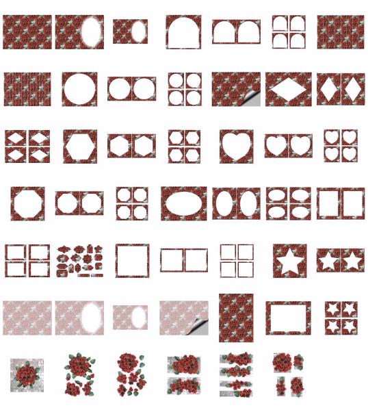 Porcelain Flowers Set 12 - 48 x A4 Pages to DOWNLOAD