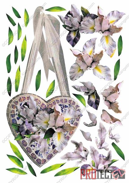 Porcelain Hearts & Flowers Sets1-4 Decoupage - 28 Pages to Download