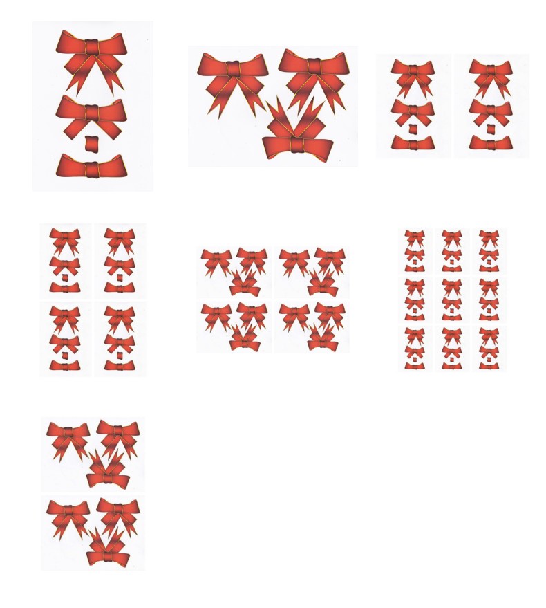 Red Bow 2 - 7 x A4 Pages to Download