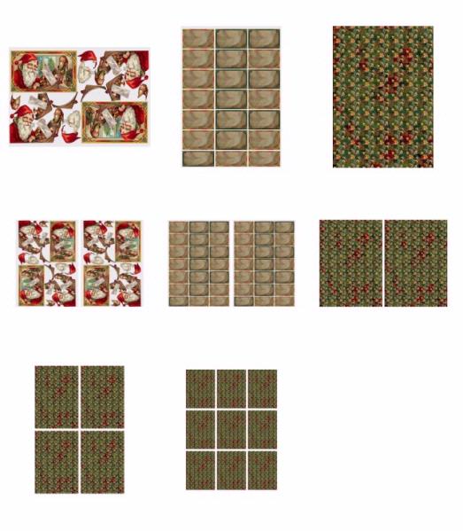 Traditional Santa Set 10 - 8 x A4 Pages to DOWNLOAD