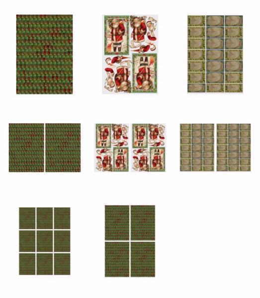 Traditional Santa Set 11 - 8 x A4 Pages to DOWNLOAD