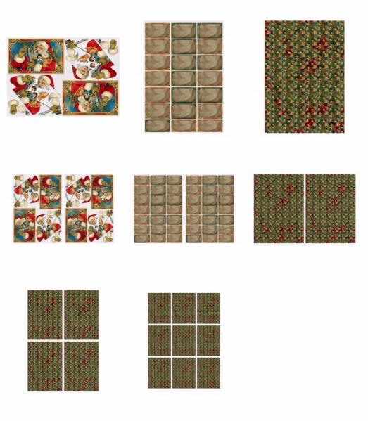 Traditional Santa Set 09 - 8 x A4 Pages to DOWNLOAD