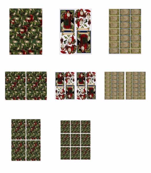 Traditional Santa Set 17 - 8 x A4 Pages to DOWNLOAD