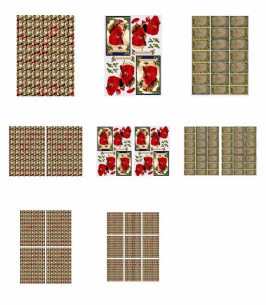 Traditional Santa Set 20 - 8 x A4 Pages to DOWNLOAD
